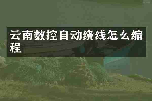 云南数控自动绕线怎么编程