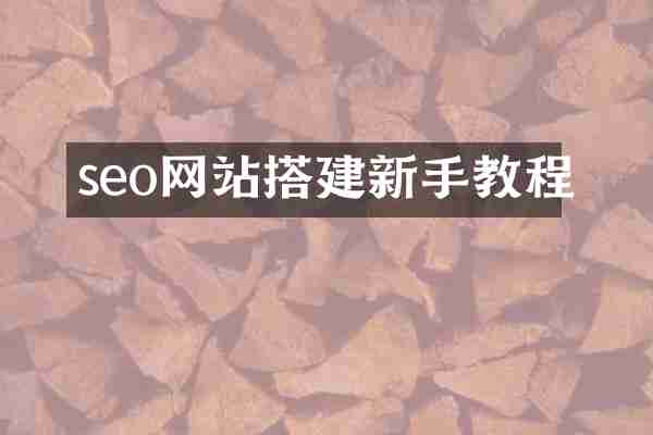 seo网站搭建新手教程
