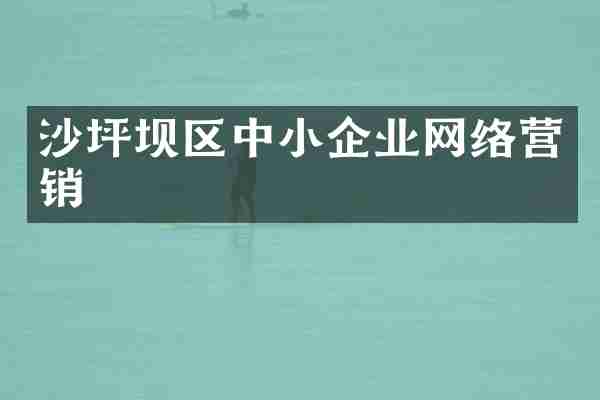 沙坪坝区中小企业网络营销