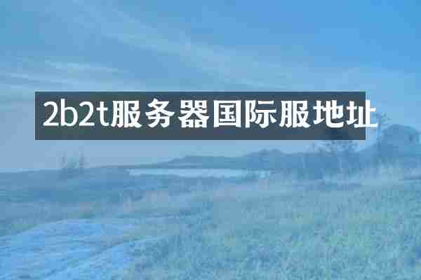 2b2t服务器国际服地址