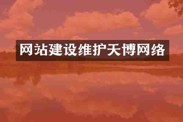 网站建设维护天博网络