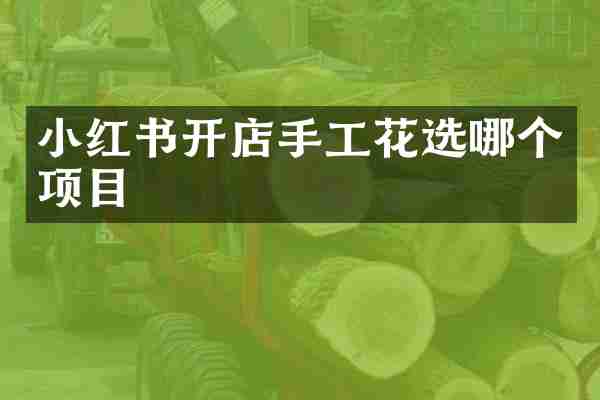 小红书开店手工花选哪个项目