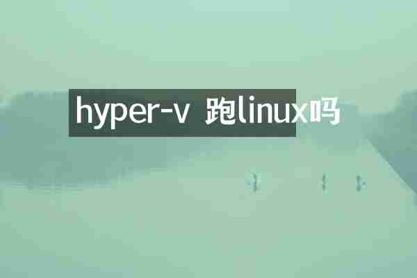 hyper-v 跑linux吗