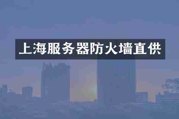 上海服务器防火墙直供