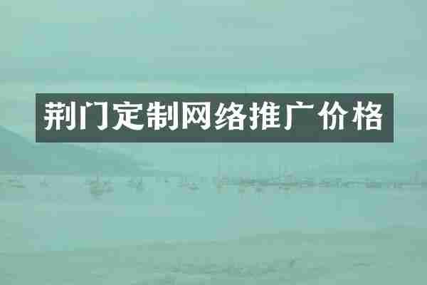 荆门定制网络推广价格