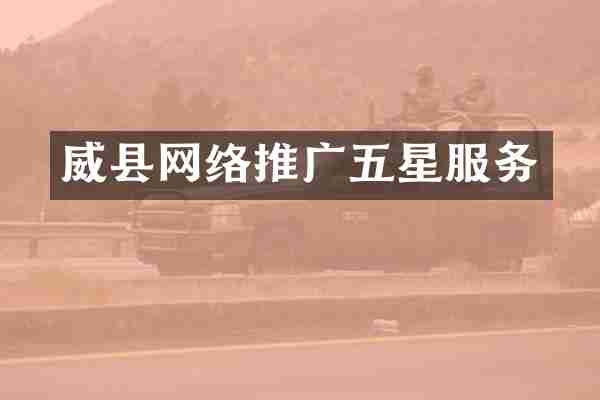 威县网络推广五星服务