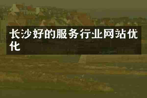 长沙好的服务行业网站优化