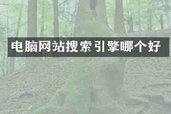 电脑网站搜索引擎哪个好