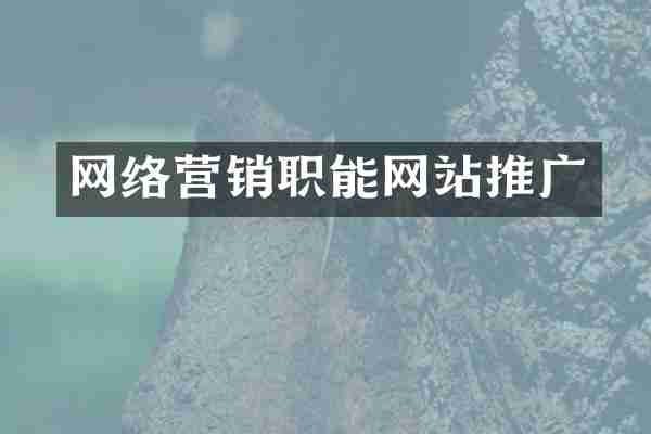 网络营销职能网站推广