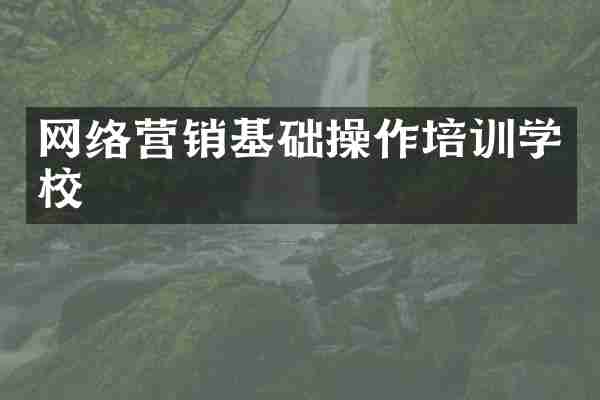 网络营销基础操作培训学校