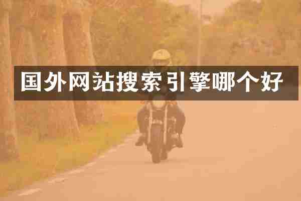 国外网站搜索引擎哪个好