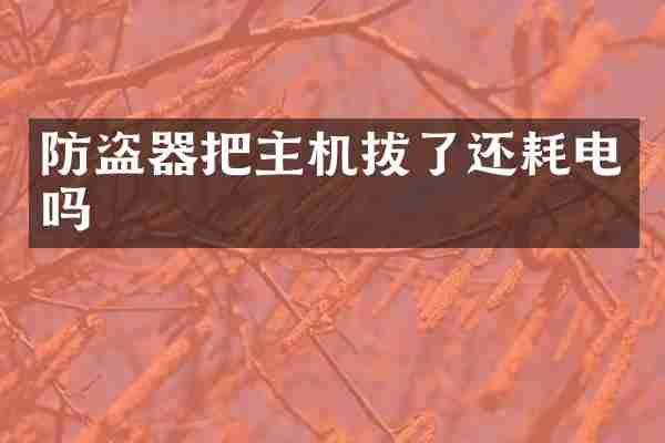 防盗器把主机拔了还耗电吗