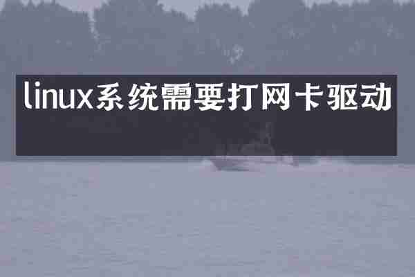 linux系统需要打网卡驱动吗