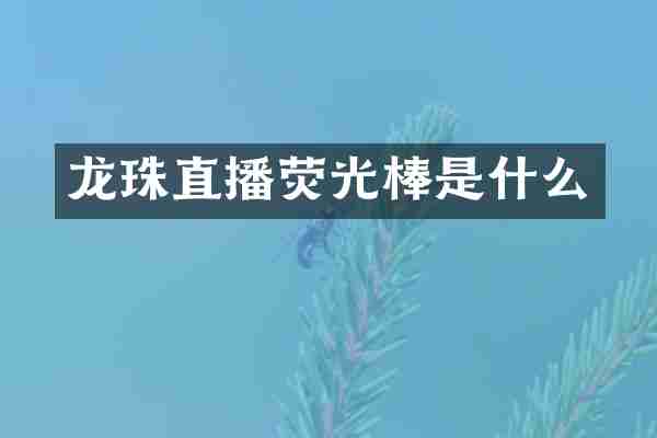 龙珠直播荧光棒是什么