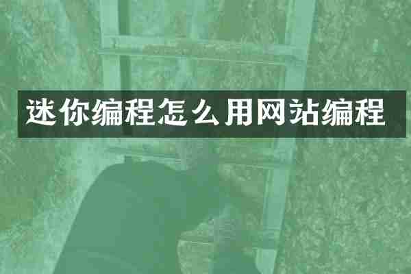 迷你编程怎么用网站编程