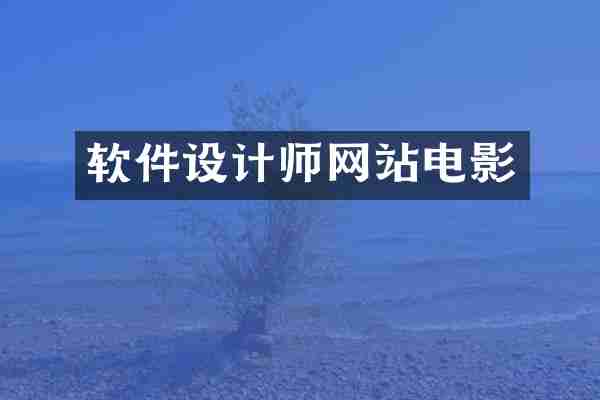 软件设计师网站电影