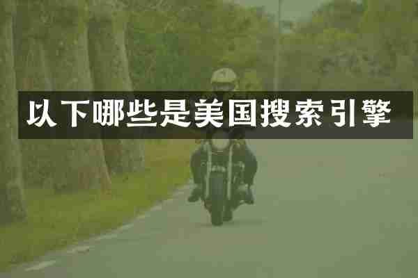 以下哪些是美国搜索引擎