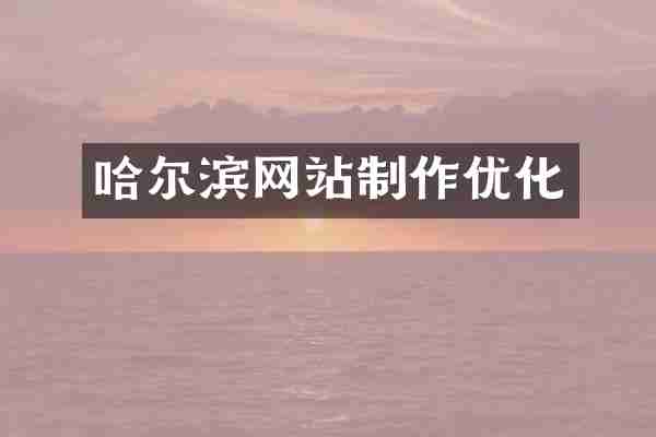 哈尔滨网站制作优化