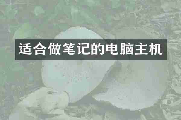 适合做笔记的电脑主机