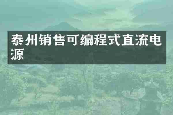 泰州销售可编程式直流电源