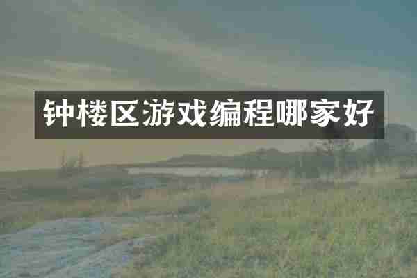 钟楼区游戏编程哪家好