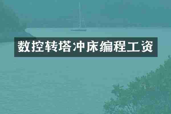 数控转塔冲床编程工资
