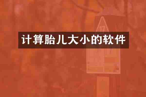 计算胎儿大小的软件