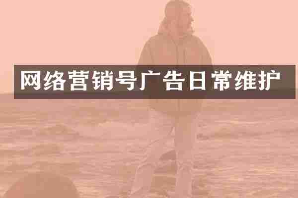网络营销号广告日常维护