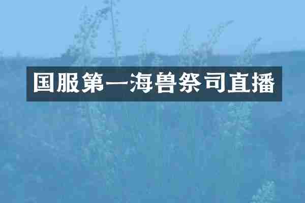 国服第一海兽祭司直播
