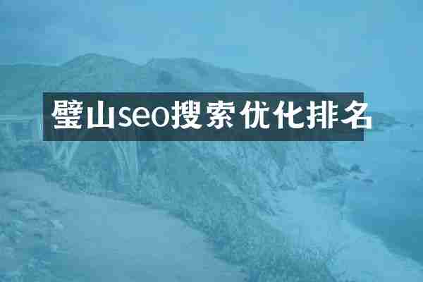 璧山seo搜索优化排名
