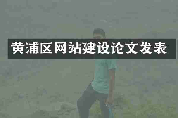 黄浦区网站建设论文发表