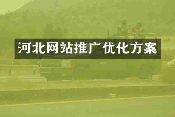 河北网站推广优化方案