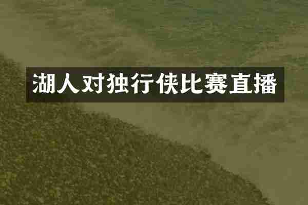 湖人对独行侠比赛直播
