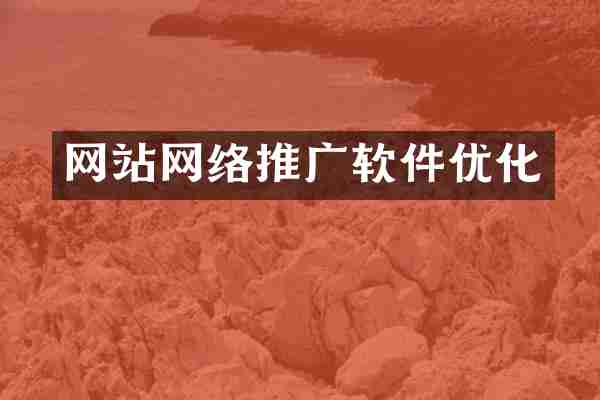 网站网络推广软件优化