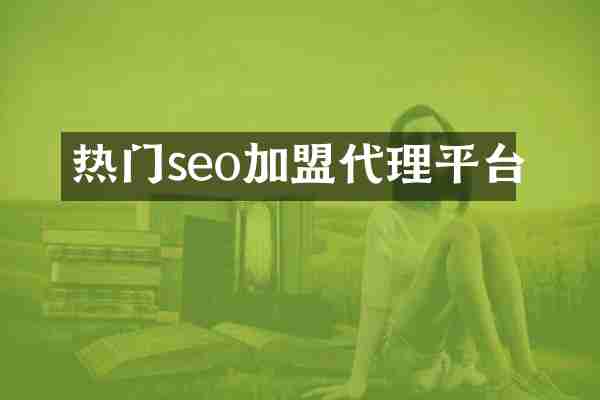 热门seo加盟代理平台