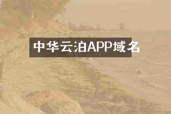 中华云泊APP域名