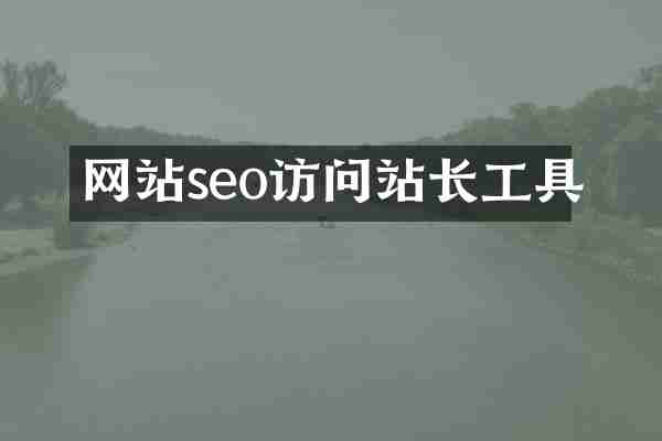 网站seo访问站长工具