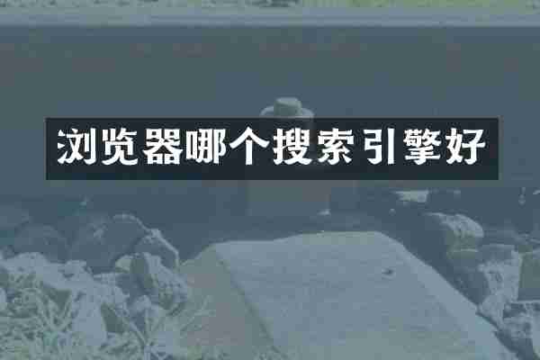浏览器哪个搜索引擎好