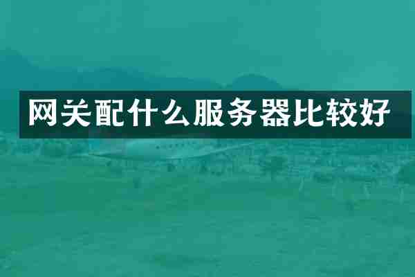 网关配什么服务器比较好