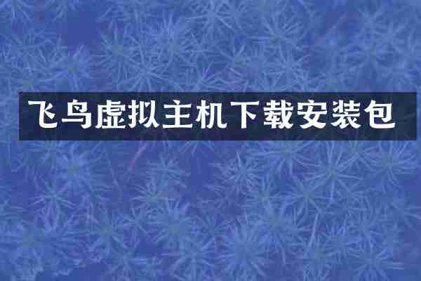 飞鸟虚拟主机下载安装包