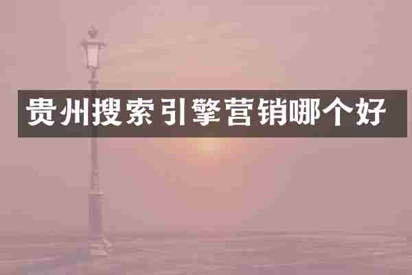 贵州搜索引擎营销哪个好