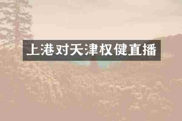 上港对天津权健直播