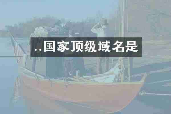..国家顶级域名是