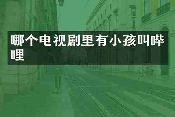哪个电视剧里有小孩叫哔哩