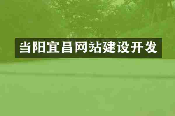 当阳宜昌网站建设开发