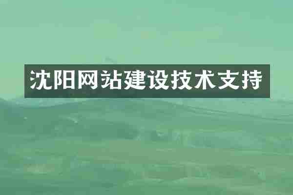 沈阳网站建设技术支持