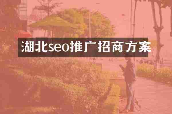 湖北seo推广招商方案
