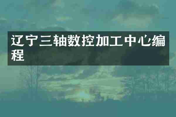 辽宁三轴数控加工中心编程