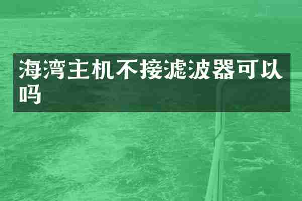 海湾主机不接滤波器可以吗