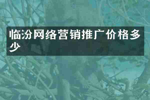 临汾网络营销推广价格多少